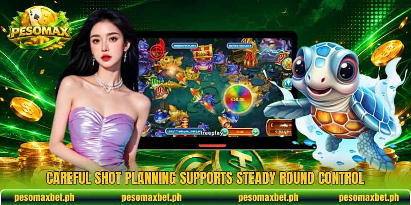 Careful shot planning supports steady round control Careful shot planning supports steady round control