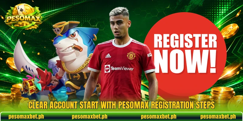 Clear account start with PESOMAX registration steps Clear account start with PESOMAX registration steps