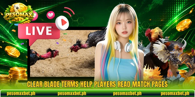 Clear blade terms help players read match pages
