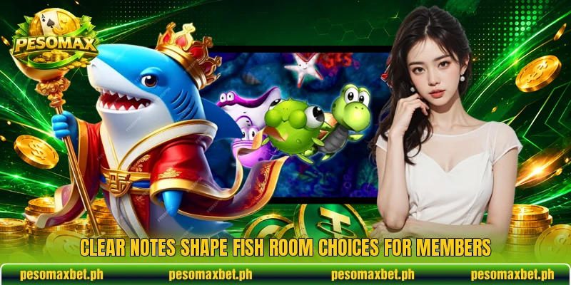 Clear notes shape fish room choices for members Clear notes shape fish room choices for members