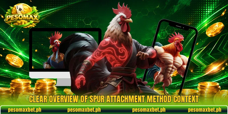 Clear overview of spur attachment method context Clear overview of spur attachment method context