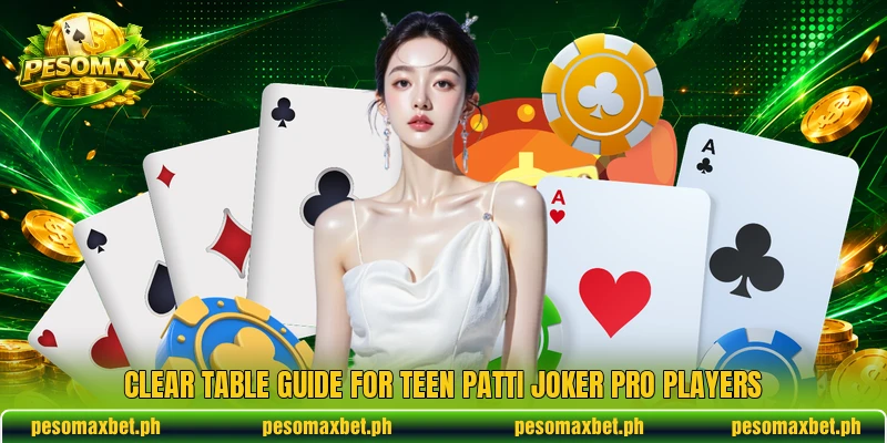 Clear table guide for Teen Patti Joker Pro players Clear table guide for Teen Patti Joker Pro players