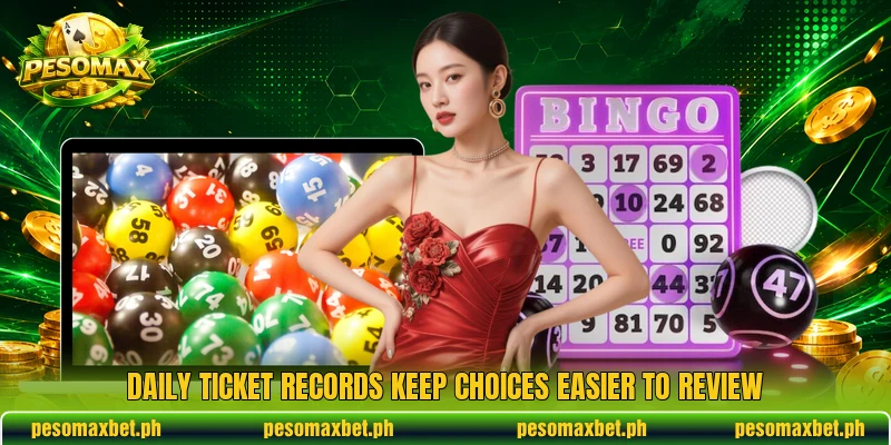 Daily ticket records keep choices easier to review