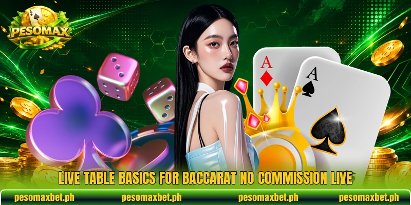 Live table basics for Baccarat No Commission Live Live table basics for Baccarat No Commission Live