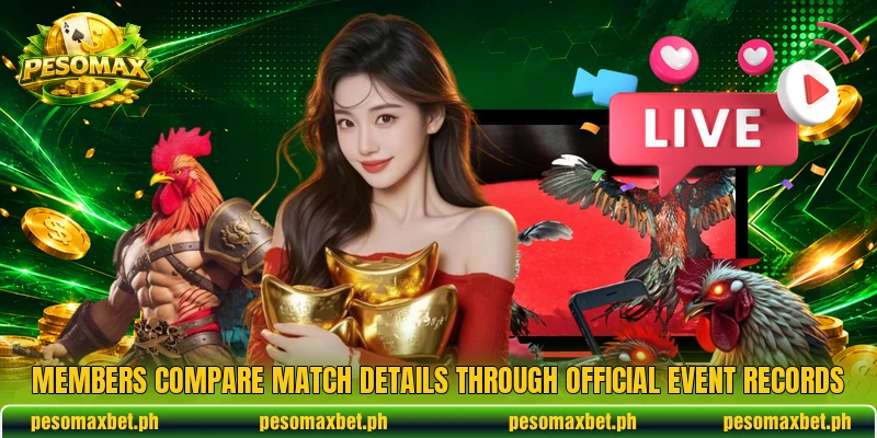 Members compare match details through official event records Members compare match details through official event records