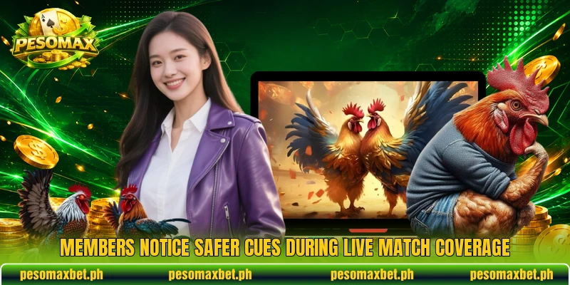 Members notice safer cues during live match coverage Members notice safer cues during live match coverage