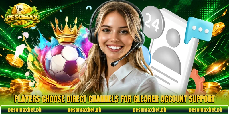 Players choose direct channels for clearer account support Players choose direct channels for clearer account support