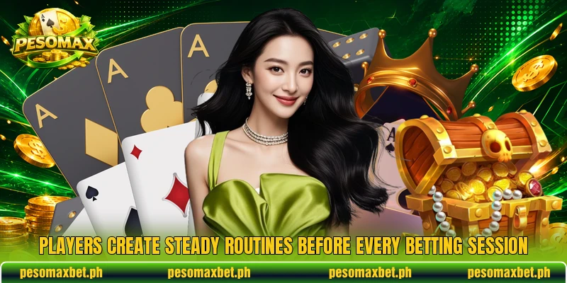 Players create steady routines before every betting session