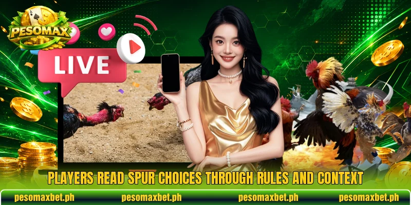Players read spur choices through rules and context Players read spur choices through rules and context