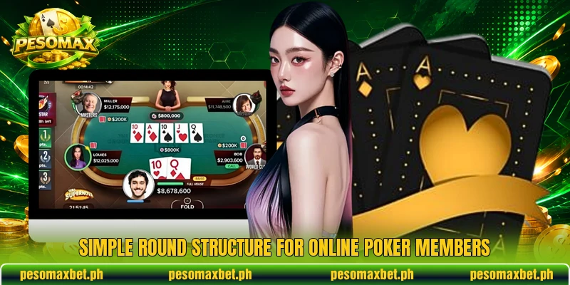 Simple round structure for online poker members