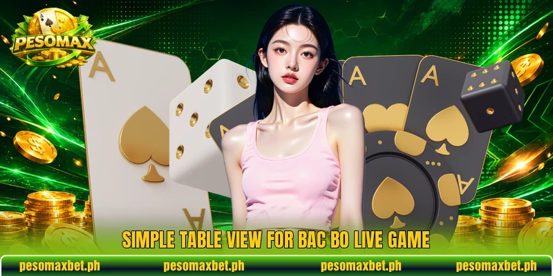 Simple table view for Bac Bo Live Game Simple table view for Bac Bo Live Game