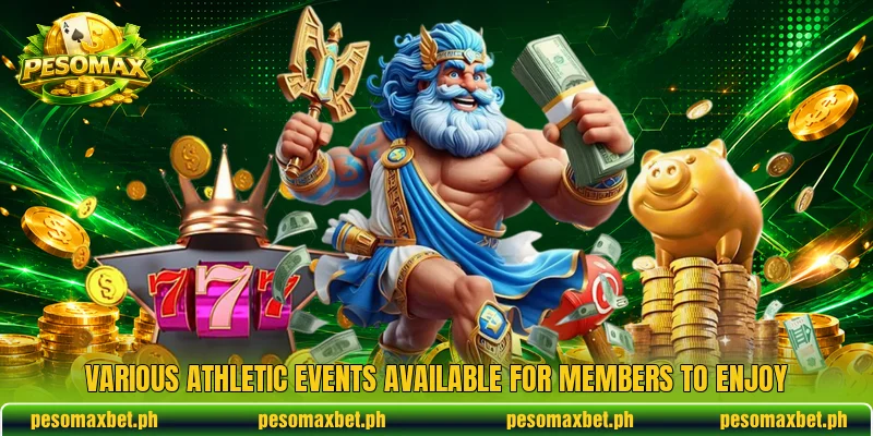 Various athletic events available for members to enjoy Various athletic events available for members to enjoy